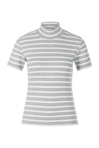 Riani Stand-Up Collar Striped Shirt