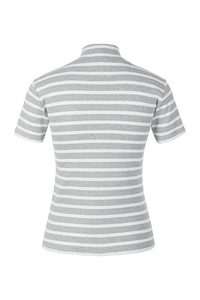 Riani Stand-Up Collar Striped Shirt