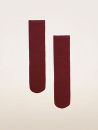 Wolford Floral Lace Socks Bordeaux