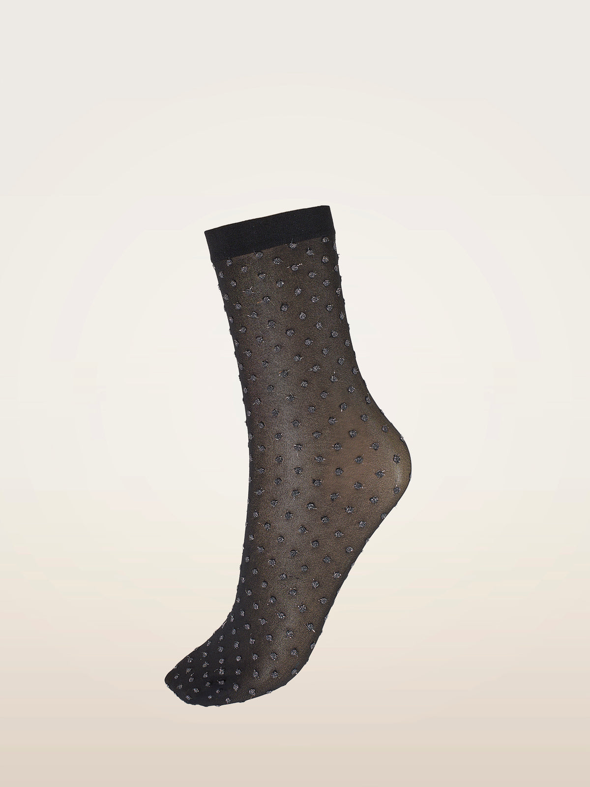 Wolford Shimmer Dots Socks Black/silver