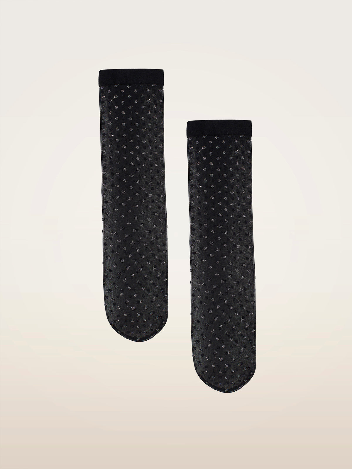 Wolford Shimmer Dots Socks Black/silver