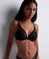 Aubade Underwired Triangle Bra Black