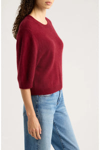 Frame The Brushed Chalet Sweater Deep Garnet