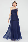 Theia Delphine Pleated Organza Gown