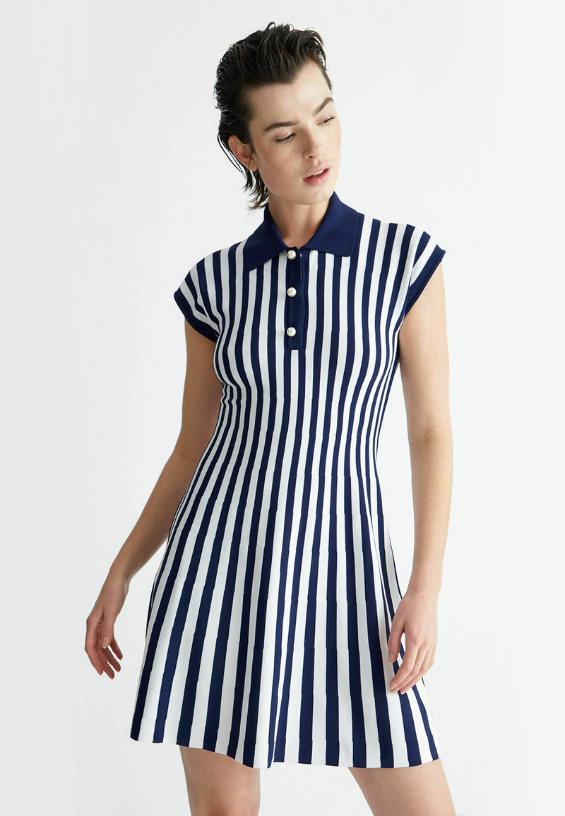 Liu Jo Striped Knitted Dress