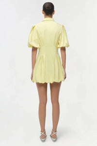 Simkhai Cleo Ballon Pintuck Mini Dress
