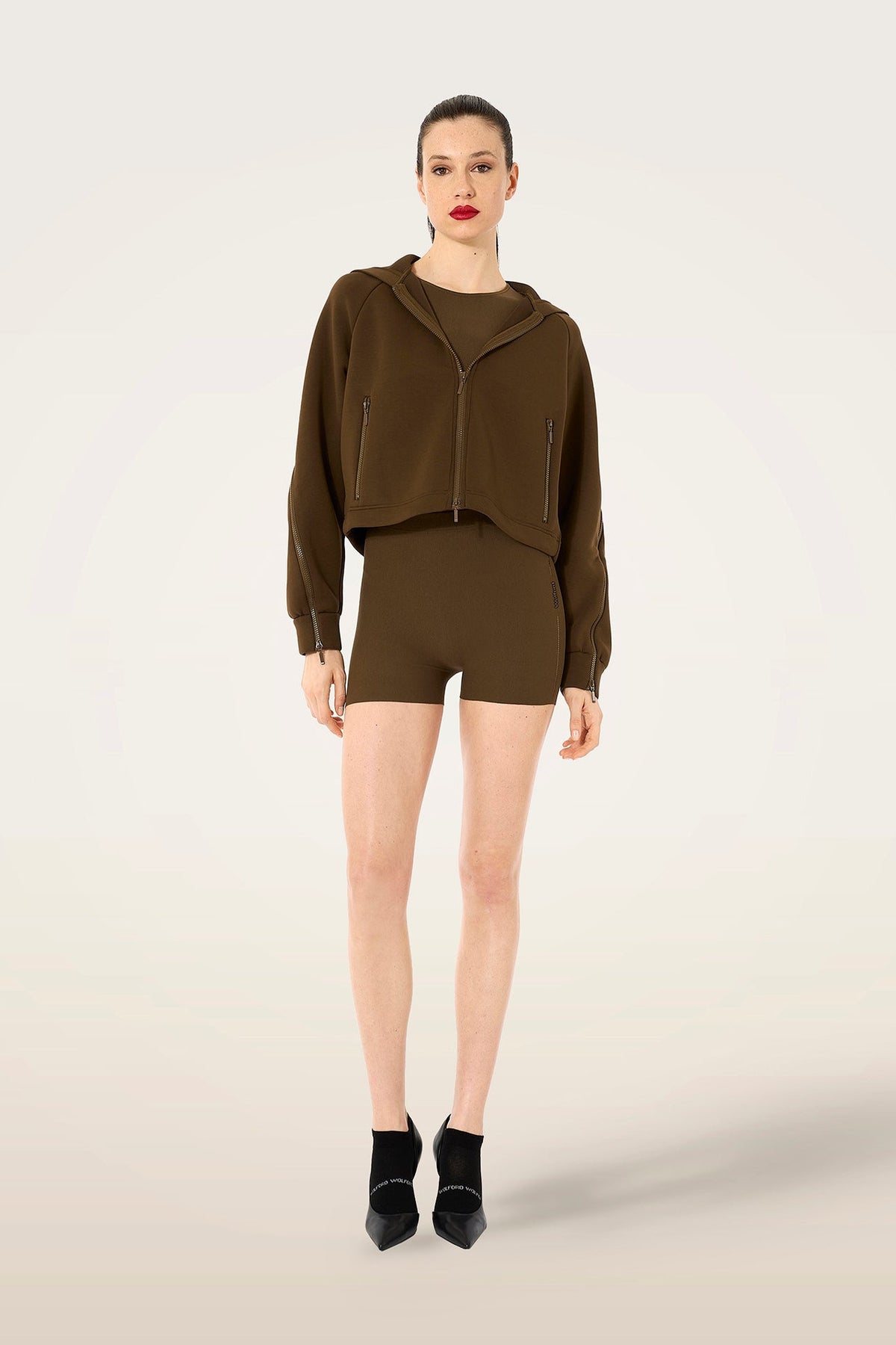 Wolford 001-53443-6615 Gilet de survêtement Olive Dust