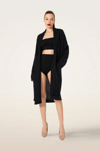 Gilet en maille de mérinos Wolford 001-53493-7005 Noir