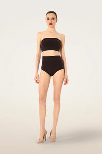 Wolford Seamless Wool Sleeveless Top Dark Wood