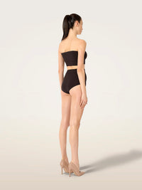 Wolford Seamless Wool Sleeveless Top Dark Wood