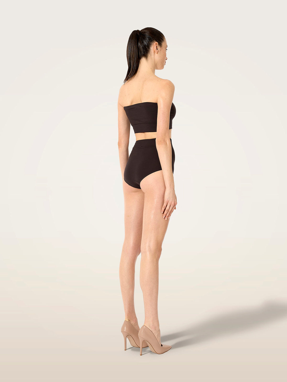 Wolford Seamless Wool Sleeveless Top Dark Wood