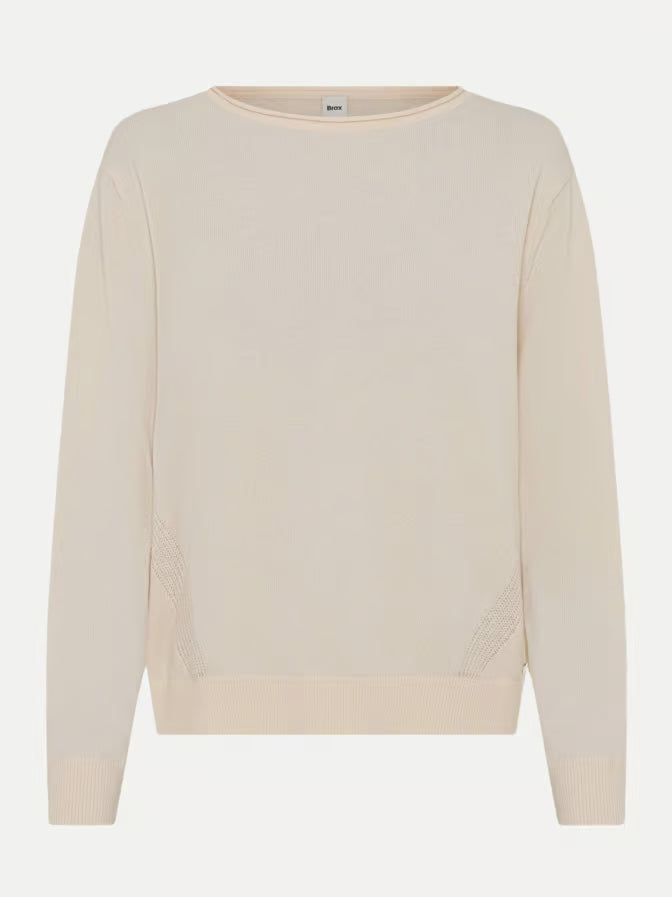 BRAX Pullover LISA im Wollmix Dark Ecru