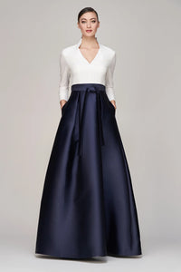 La Petite Robe de Chloe Phoebe Gown White/Dark Twilight