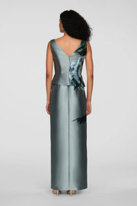 La Petite Robe de Chloe Luciana Column Gown Iceberg