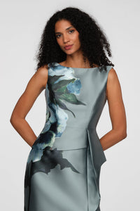 La Petite Robe de Chloe Luciana Column Gown Iceberg