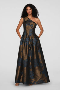 La Petite Robe de Chloe Brynlee Gown Gold/Dark Twilight
