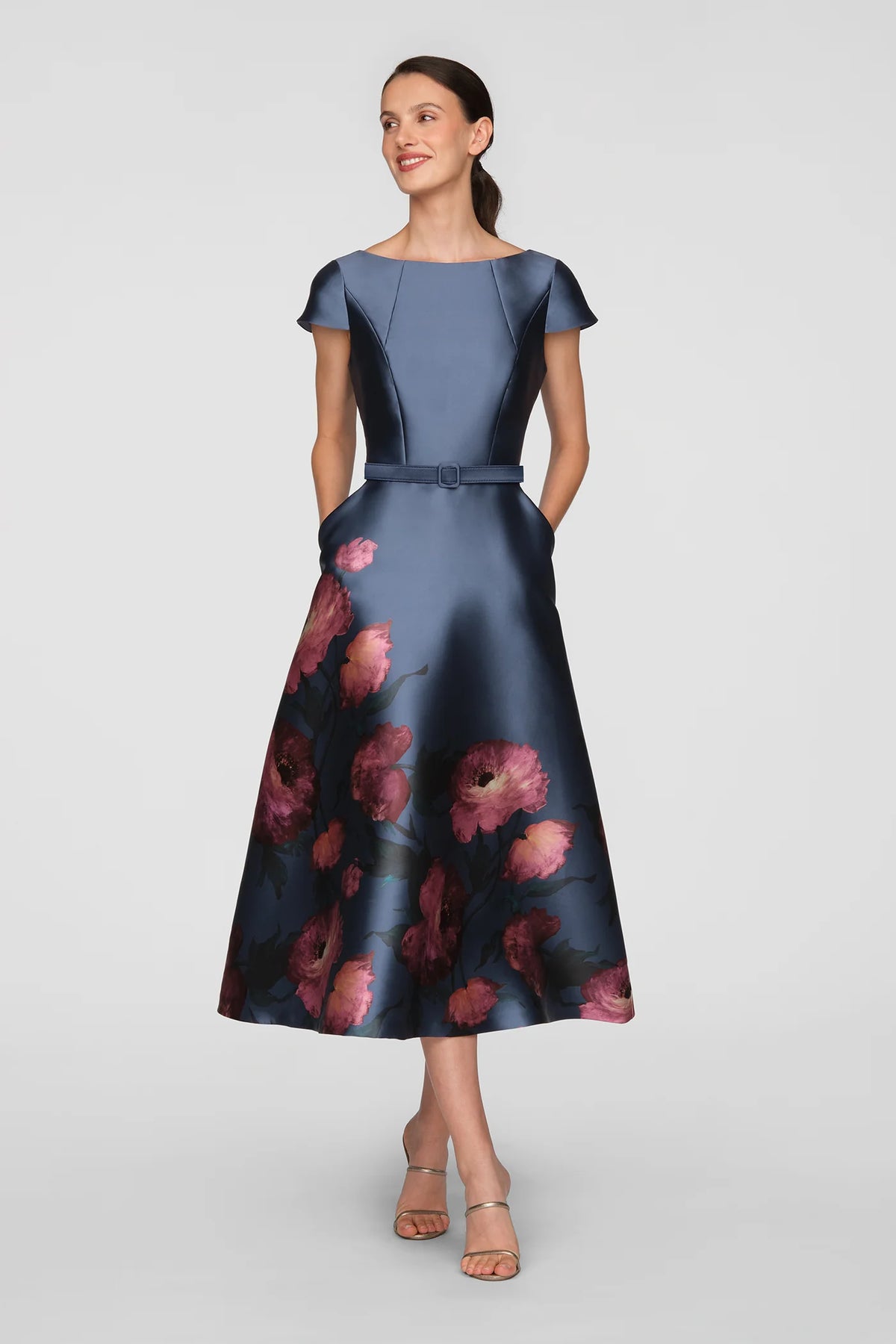 La Petite Robe de Chloe CC55117264-6627 Ina Robe longueur thé Chambray Multi