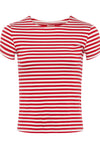 L'Agence Ressi Crew Neck Short Sleeve Stripes T-Shirt