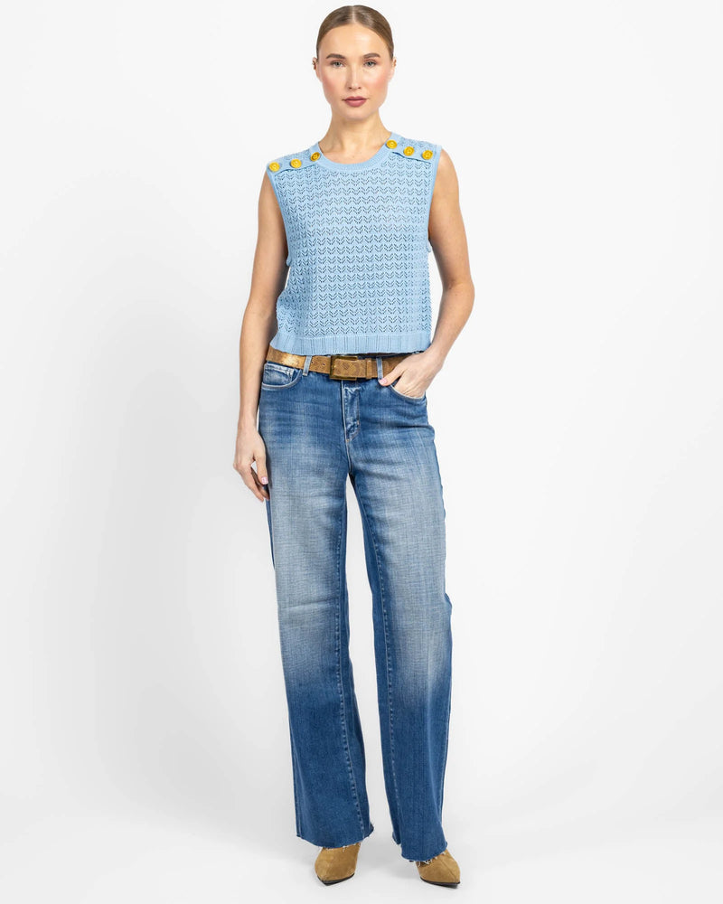 L’Agence Max Pointelle Knit Top