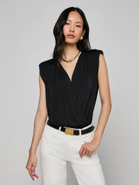 L'Agence Akari Bodysuit Black