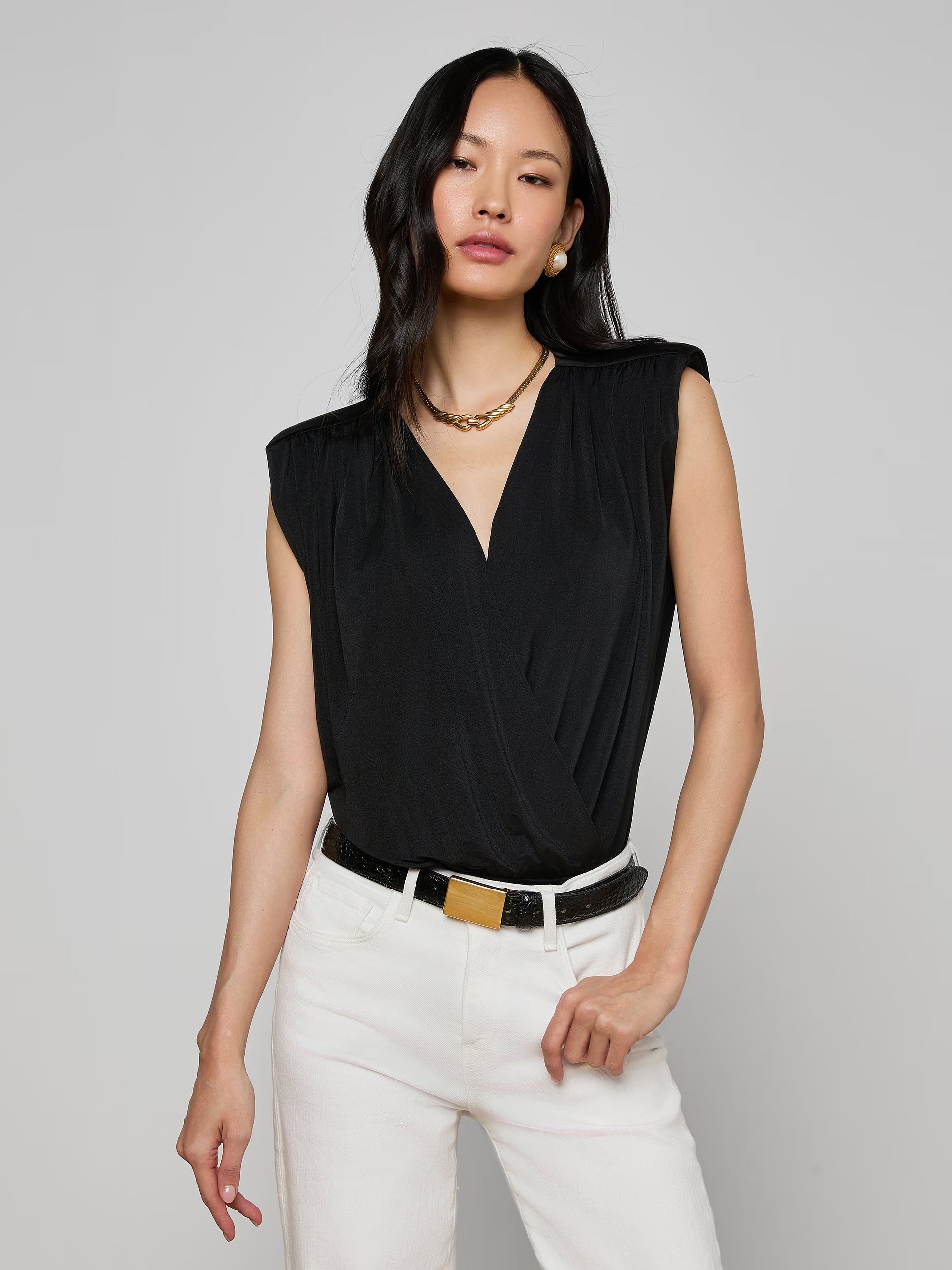 L'Agence Akari Bodysuit Black