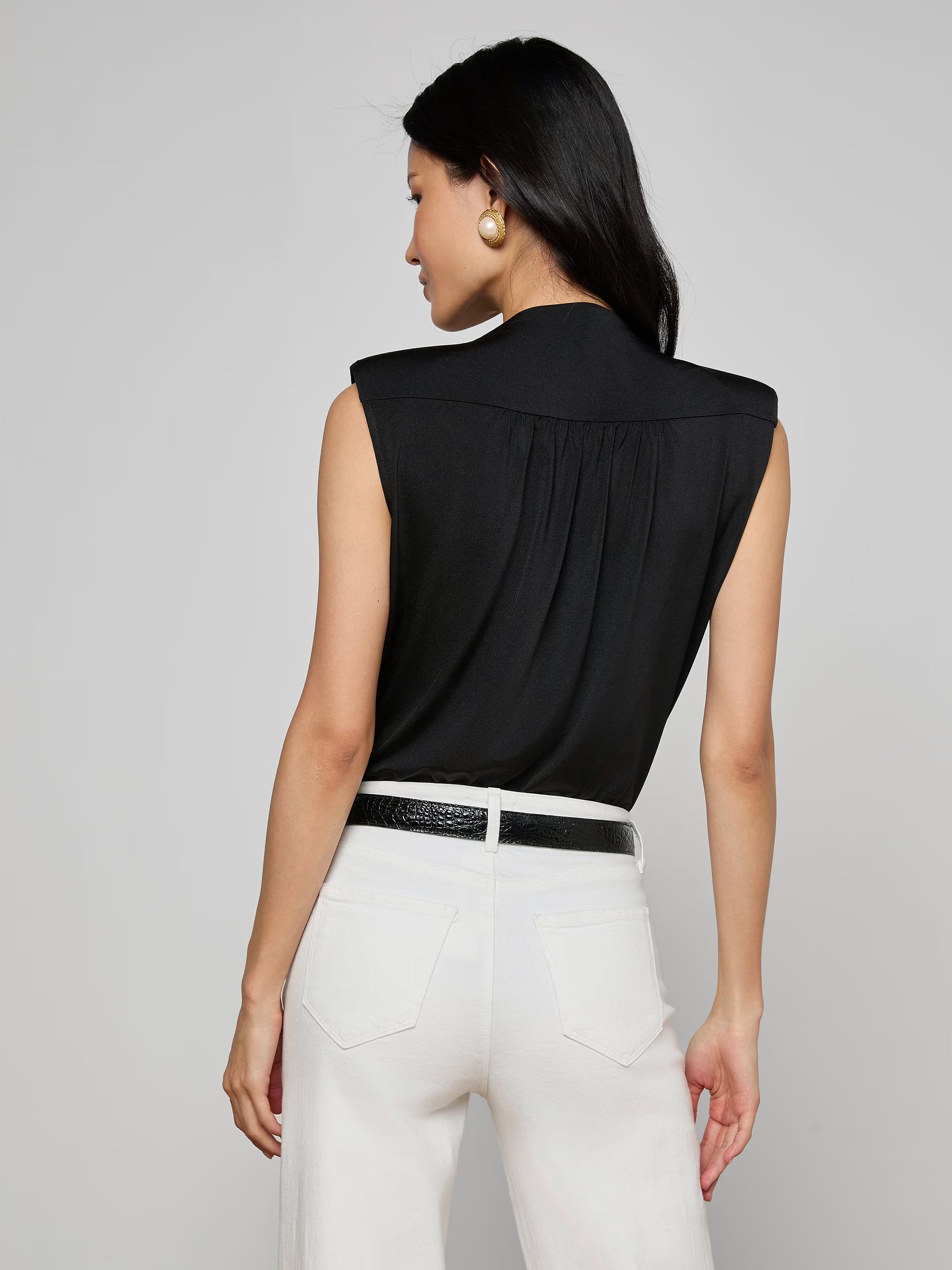 L'Agence Akari Bodysuit Black