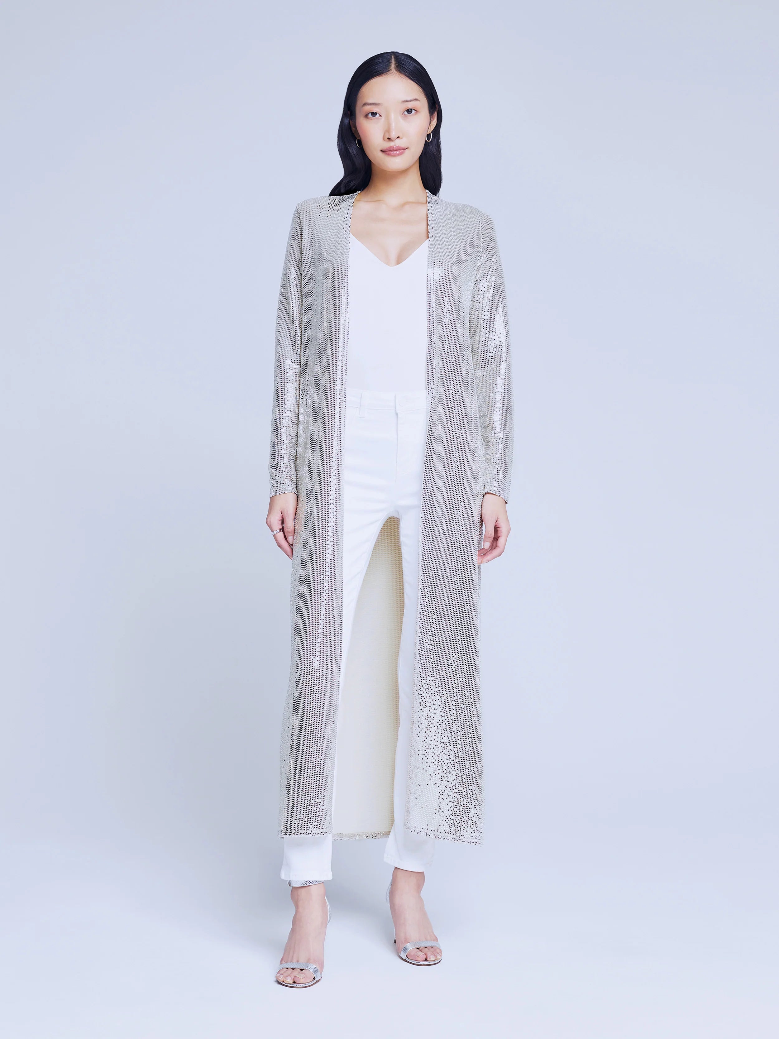 Sequin 2025 long cardigan