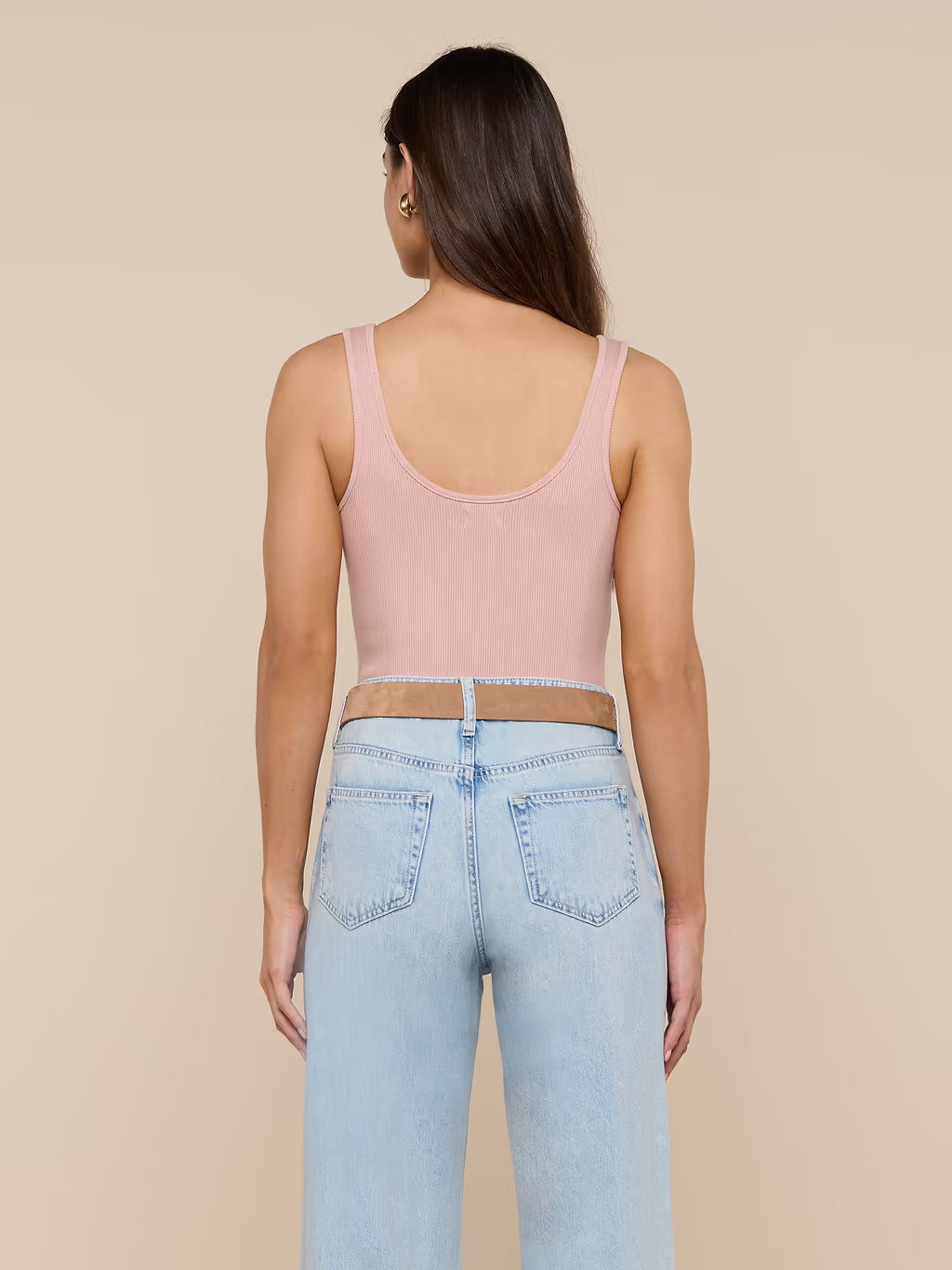 L'Agence Nica Scoopneck Bodysuit Misty Rose