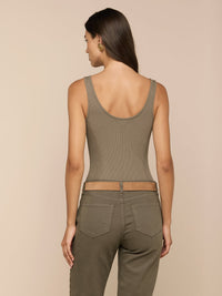 L'Agence Nica Scoopneck Bodysuit Smokey Olive