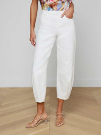 L'Agence Krista H/R Tapered Leg Blanc