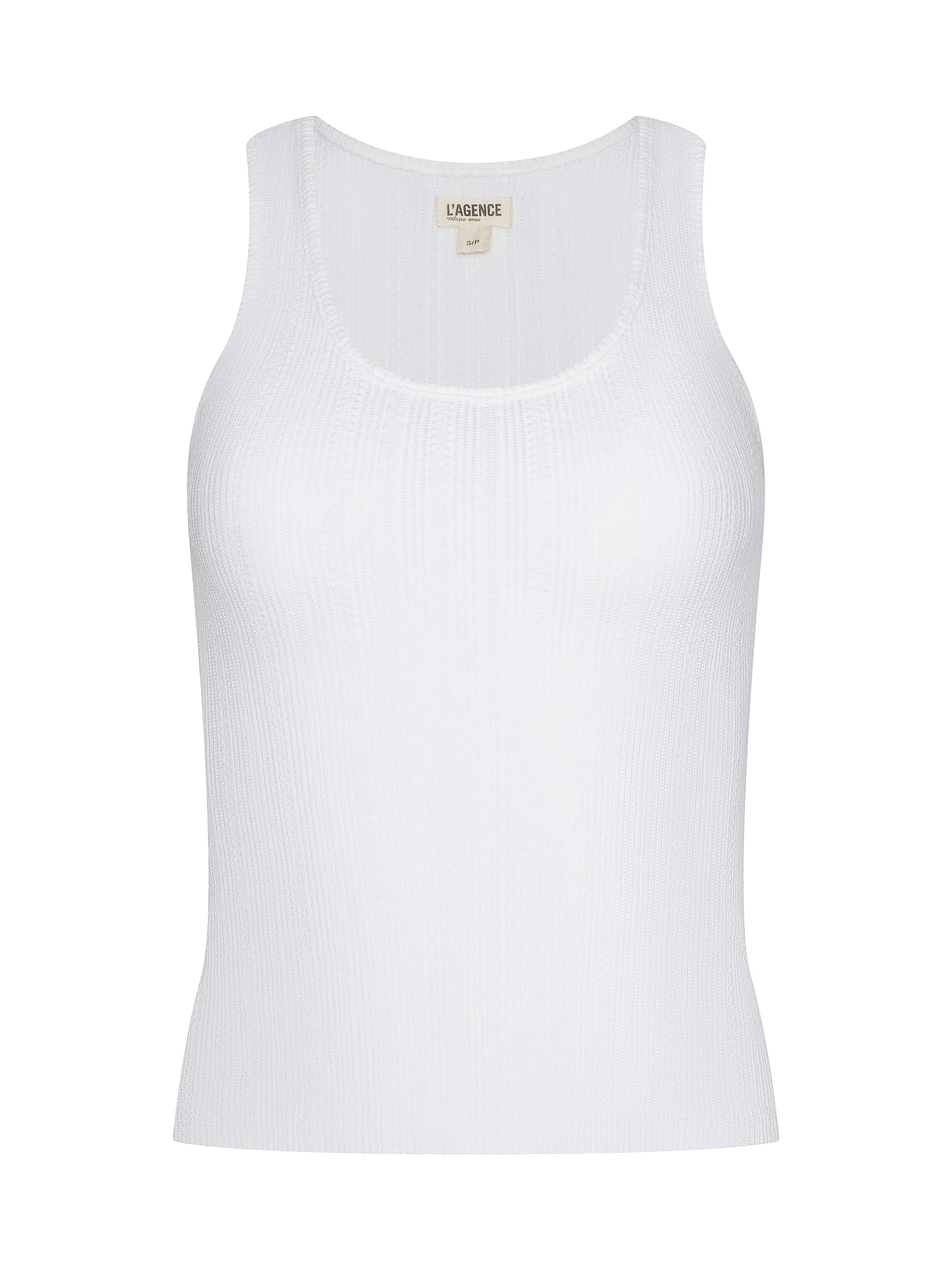 L'Agence Adira Scoopneck Tank Antique White