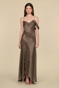 Amur Reese Cascade Lace Gown Autumn Sky