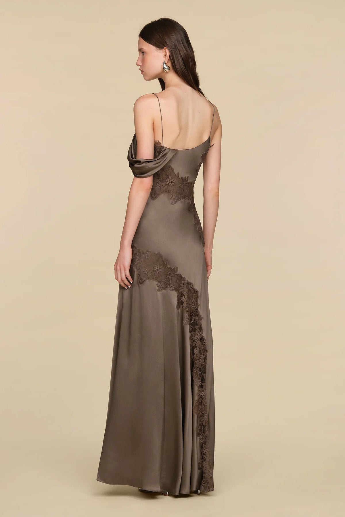 Amur Reese Cascade Lace Gown Autumn Sky