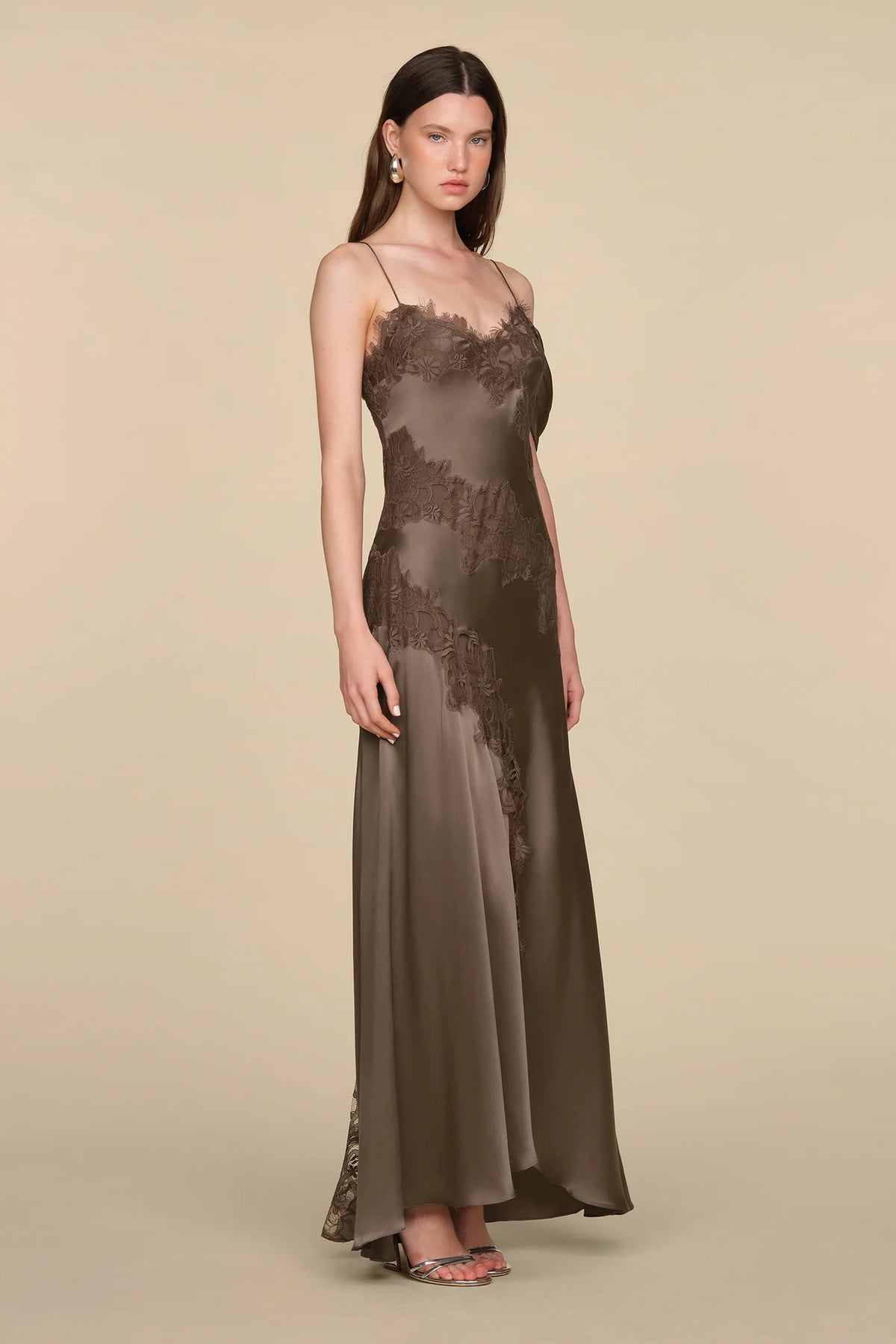 Amur Reese Cascade Lace Gown Autumn Sky