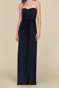 Amur Joyceann Sweetheart Gown Deep Indigo