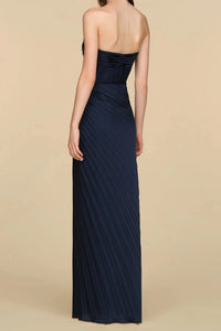 Amur Joyceann Sweetheart Gown Deep Indigo