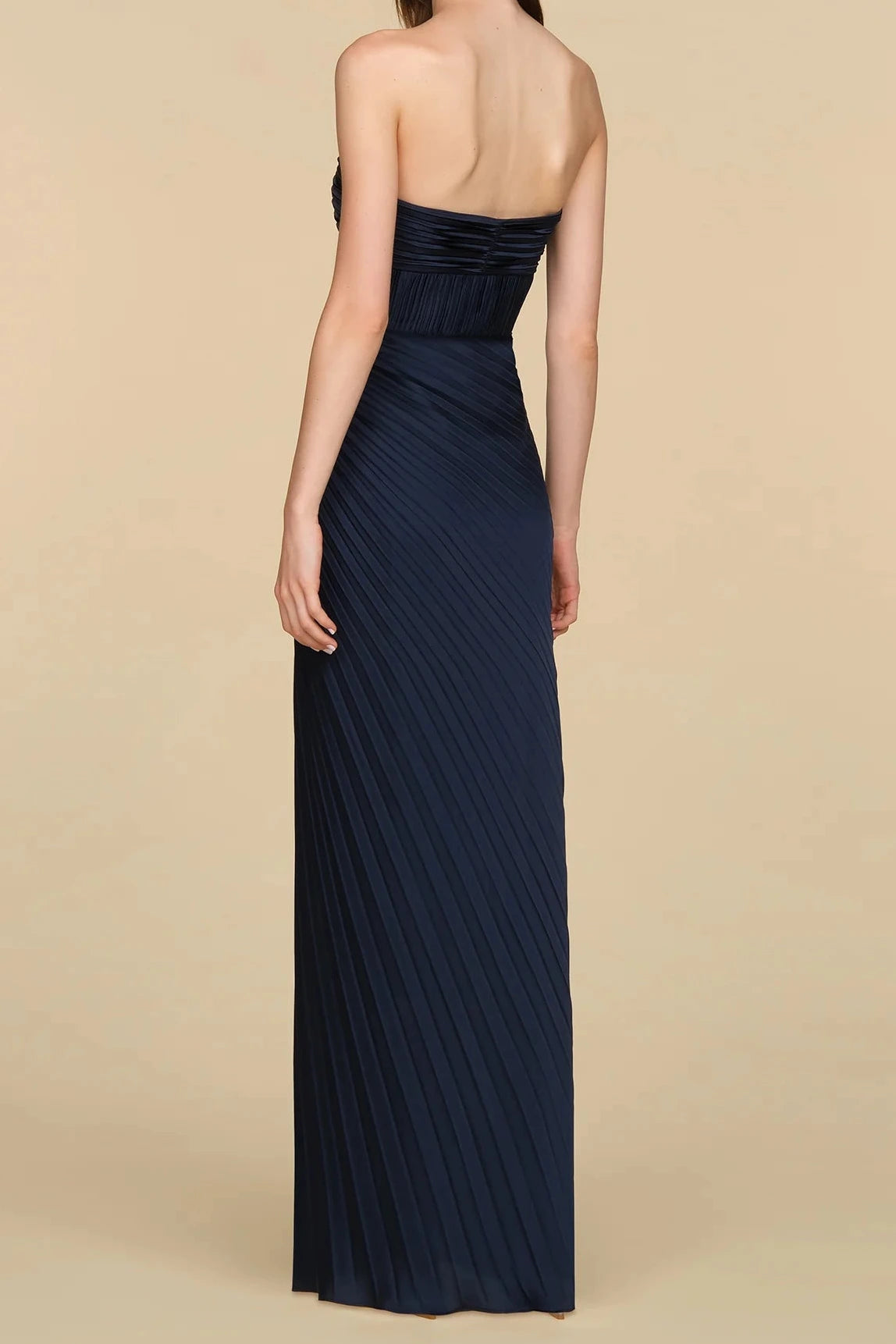 Amur Joyceann Sweetheart Gown Deep Indigo