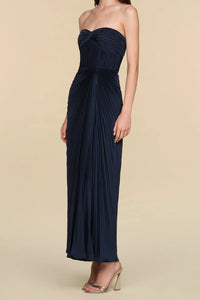 Amur Joyceann Sweetheart Gown Deep Indigo