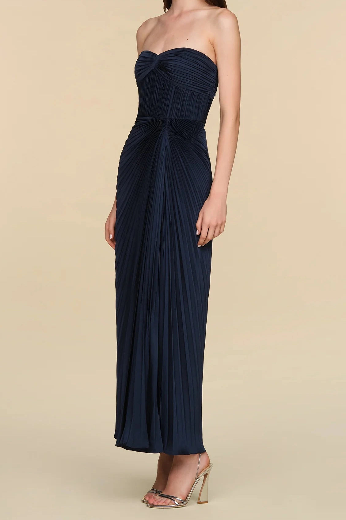 Amur Joyceann Sweetheart Gown Deep Indigo