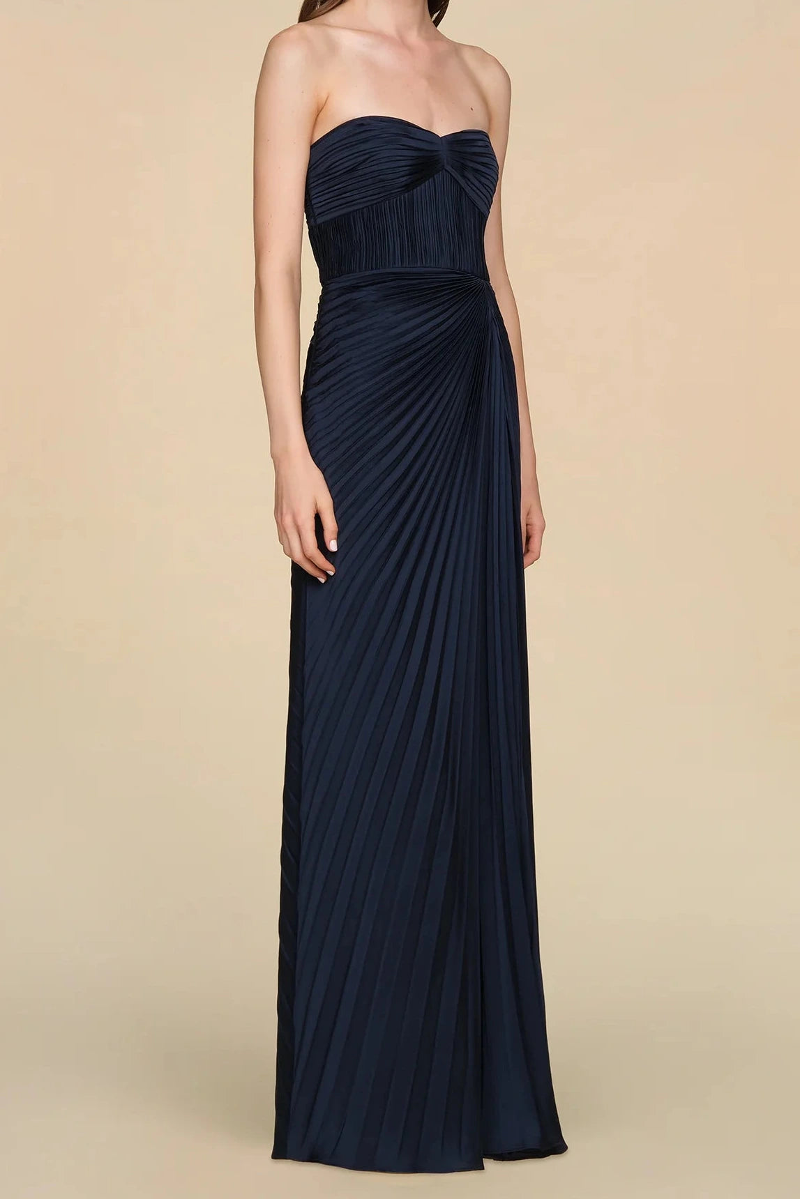 Amur Joyceann Sweetheart Gown Deep Indigo