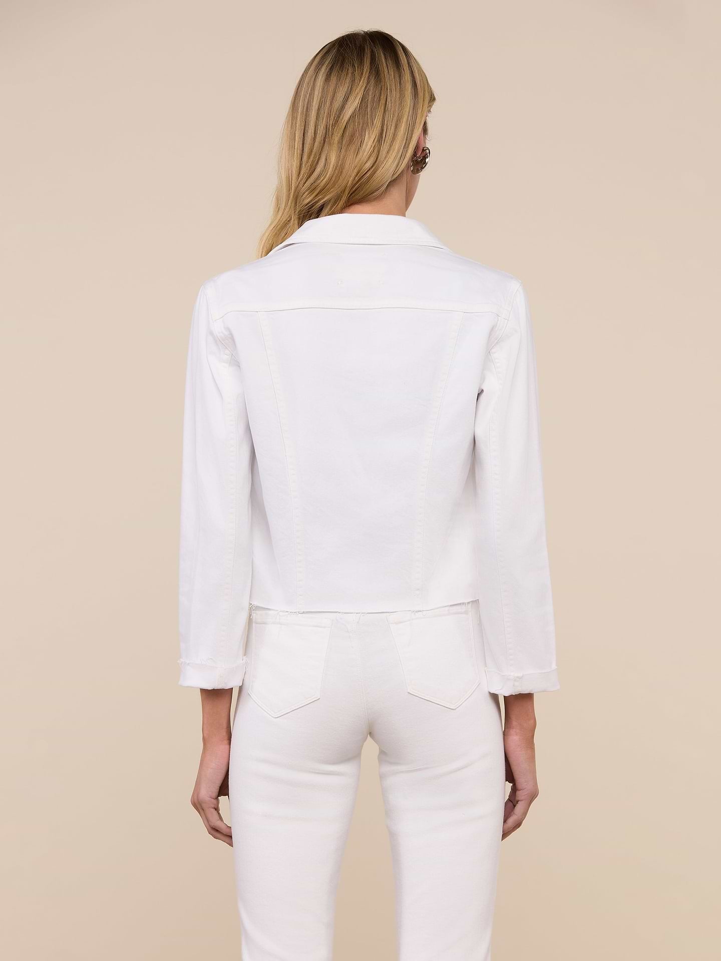 L'agence Veste Slim Raw Blanche Blanc White