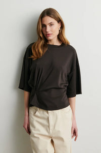 Second Female Missouri Tee - Dark Brown Melange