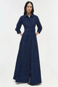 Robe ceinturée à manches longues Simkhai Courtney