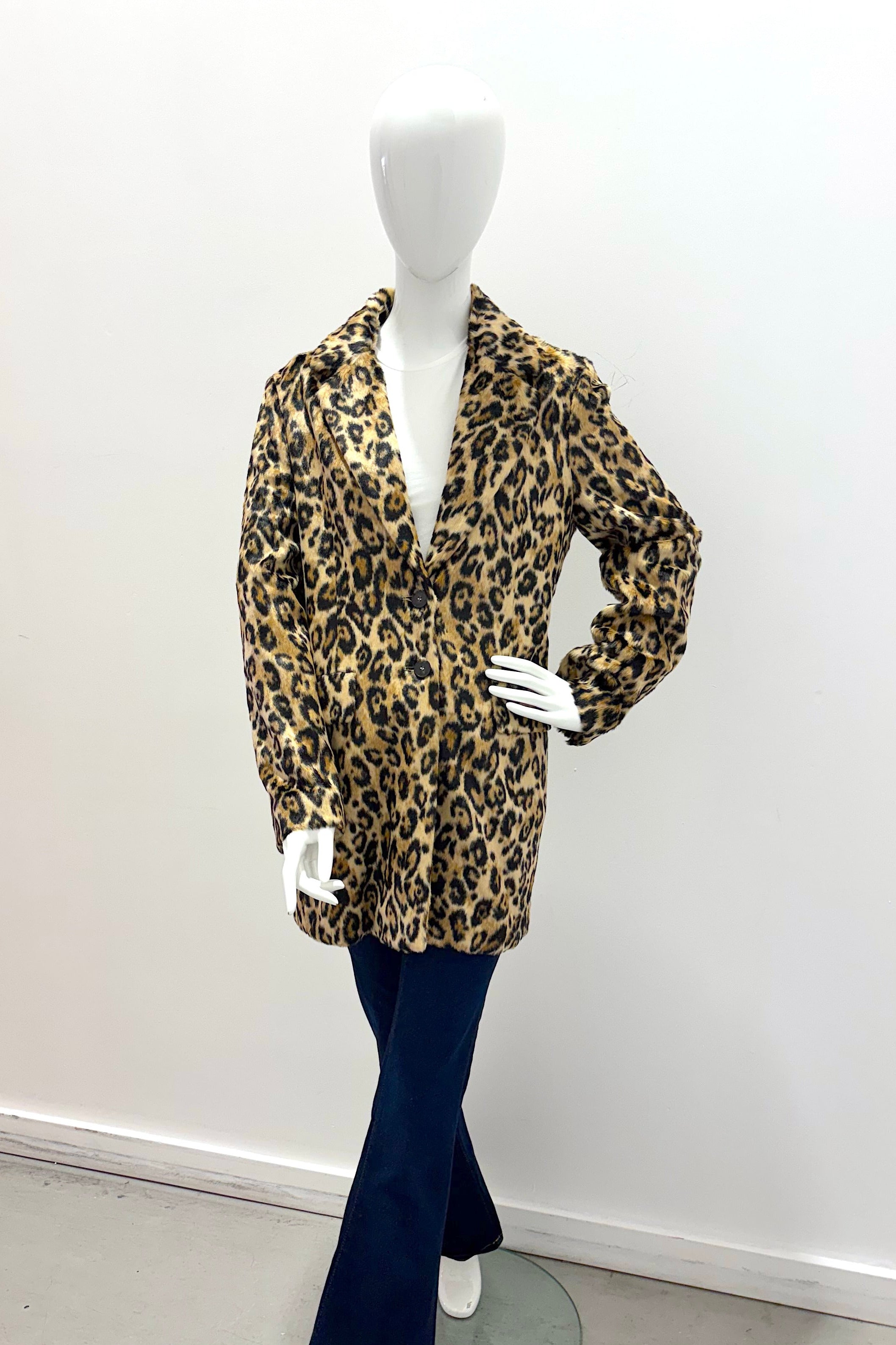 Marella Acacia Jersey Coat-Jacket Leopard