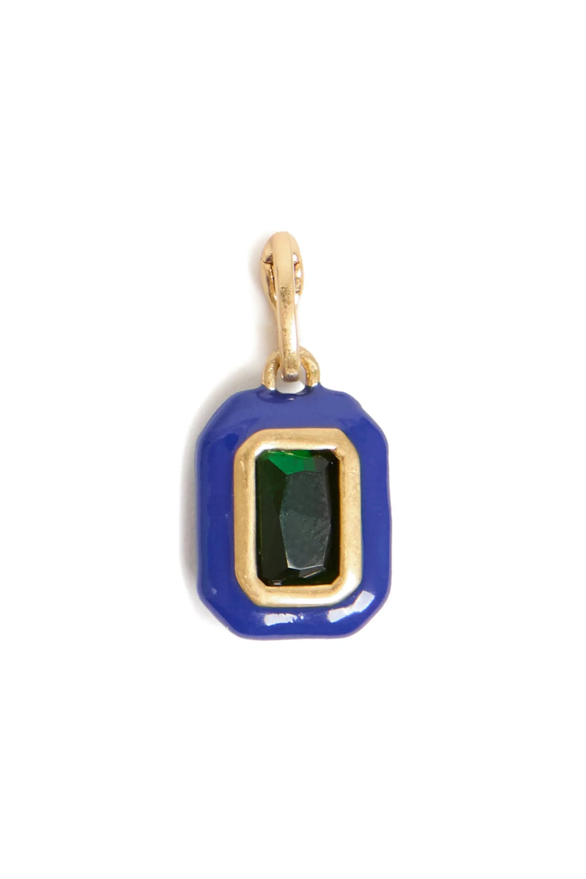 Clare V La breloque colorblock bleue/émeraude