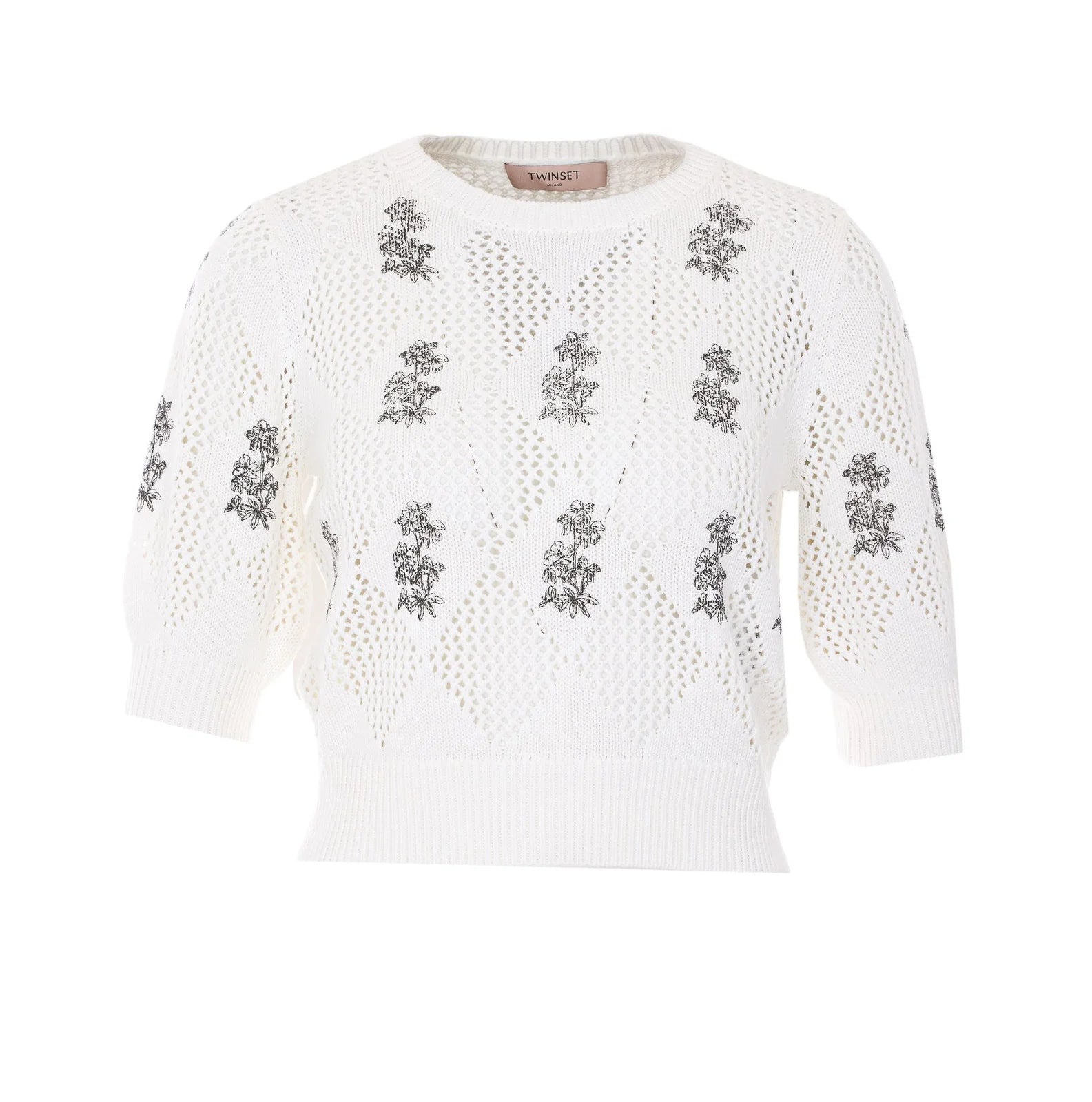 Twinset Embroidered Detailed Knitted Top