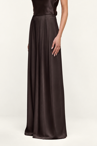 L'Agence Nova Pleated Pant Dark Java