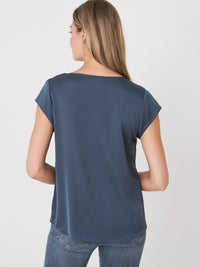 Blouse en soie tissée à motifs répétés (neuve)