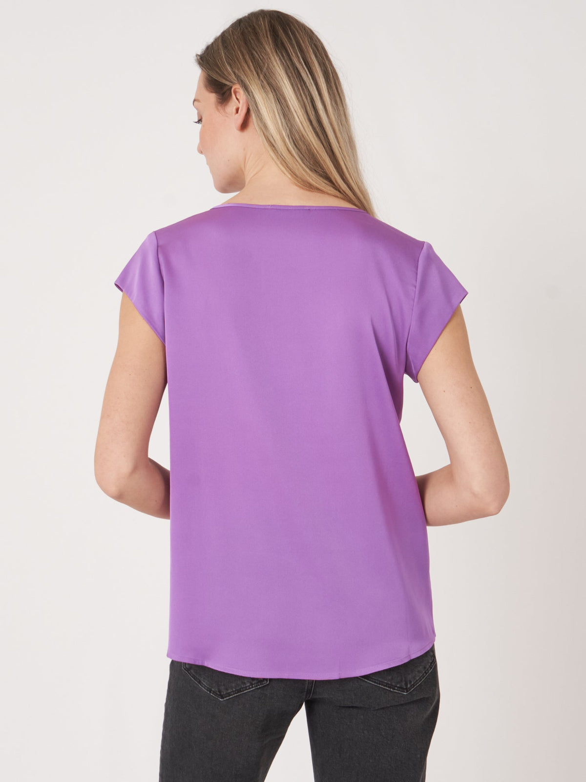 Repeat Silk Top With Chest Pocket