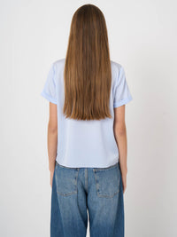 Repeat Silk T-Shirt With Rolled Up Sleeves